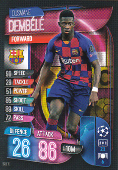 Ousmane Dembele FC Barcelona 2019/20 Topps Match Attax CL #BAR16